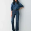 Denim Forum Los vaqueros Chloe de talle alto y corte acampanado Denim Forum Los vaqueros Chloe de talle alto y corte acampanado