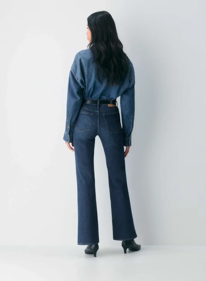 Denim Forum Los vaqueros Chloe de talle alto y corte acampanado Denim Forum Los vaqueros Chloe de talle alto y corte acampanado