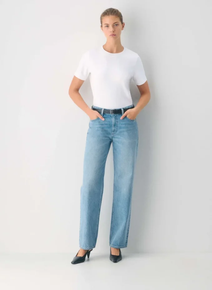 Denim Forum Los vaqueros holgados de talle bajo y corte curvilíneo Iggy Denim Forum Los vaqueros holgados de talle bajo y corte curvilíneo Iggy