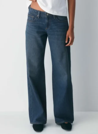 Denim Forum Los vaqueros holgados de talle superbajo de los 90