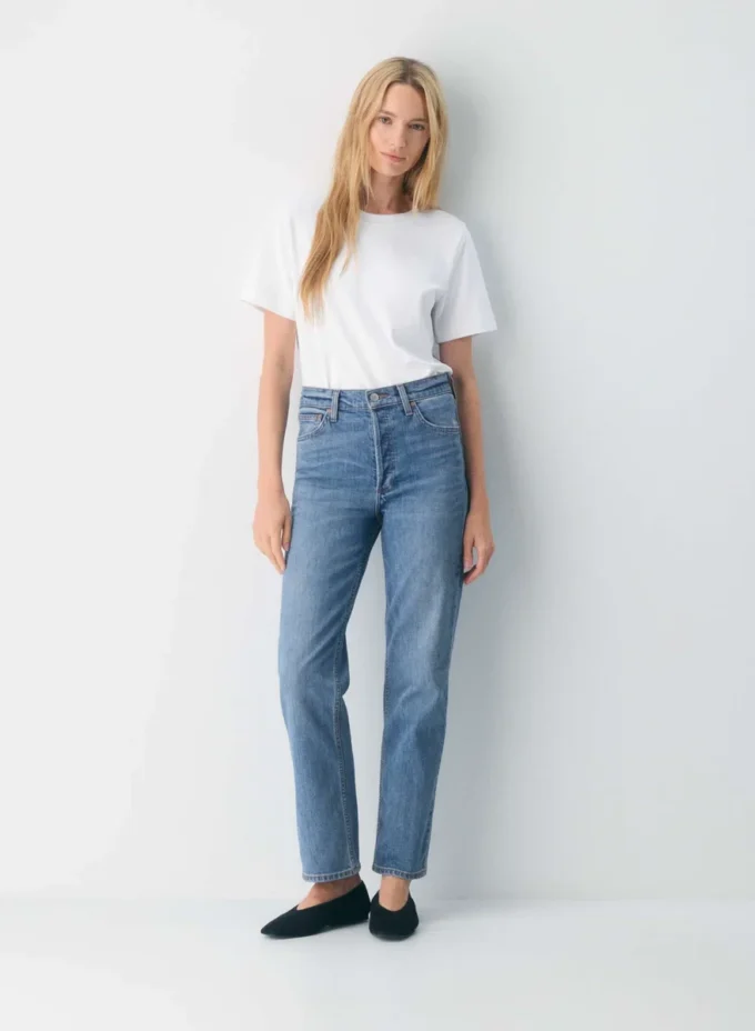 Denim Forum Los vaqueros rectos de talle alto Arlo Denim Forum Los vaqueros rectos de talle alto Arlo