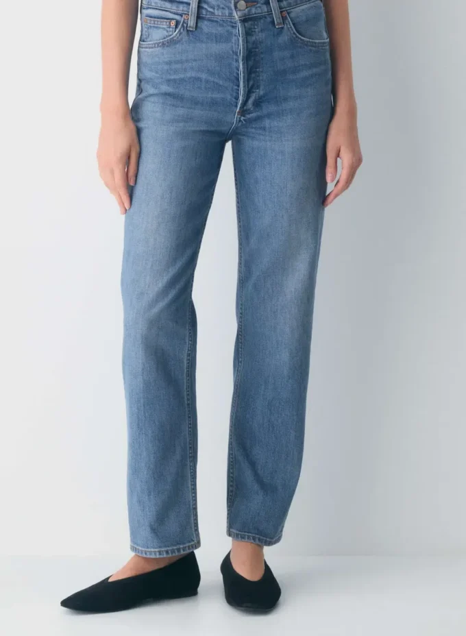 Denim Forum Los vaqueros rectos de talle alto Arlo Denim Forum Los vaqueros rectos de talle alto Arlo