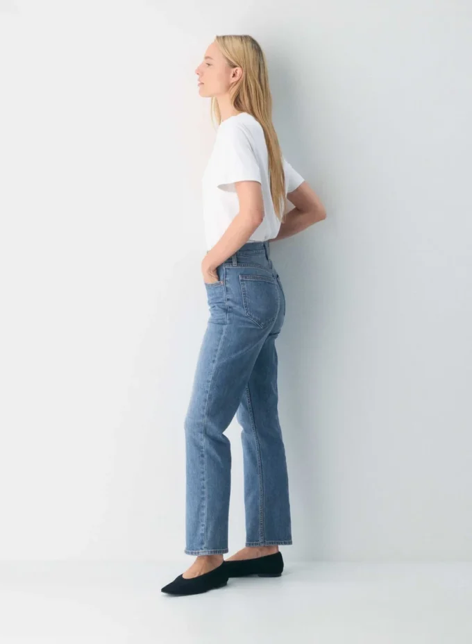 Denim Forum Los vaqueros rectos de talle alto Arlo Denim Forum Los vaqueros rectos de talle alto Arlo