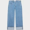 Denim Forum Los vaqueros vintage de talle bajo con vuelta de los años 90 Denim Forum Los vaqueros vintage de talle bajo con vuelta de los años 90