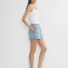 Denim Forum Pantalón corto vaquero de talle bajo y muy suave de los años 90 Denim Forum Pantalón corto vaquero de talle bajo y muy suave de los años 90
