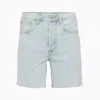 Denim Forum Pantalón corto vaquero Yoko de talle alto y largo hasta la mitad del muslo Denim Forum Pantalón corto vaquero Yoko de talle alto y largo hasta la mitad del muslo