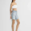 Denim Forum Pantalones cortos vaqueros largos de talle alto vintage de los 90 Denim Forum Pantalones cortos vaqueros largos de talle alto vintage de los 90