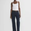Denim Forum Salma Vaqueros holgados de talle superbajo y corte curvilíneo Denim Forum Salma Vaqueros holgados de talle superbajo y corte curvilíneo