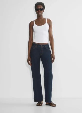 Denim Forum Salma Vaqueros holgados de talle superbajo y corte curvilíneo