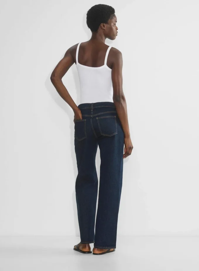 Denim Forum Salma Vaqueros holgados de talle superbajo y corte curvilíneo Denim Forum Salma Vaqueros holgados de talle superbajo y corte curvilíneo
