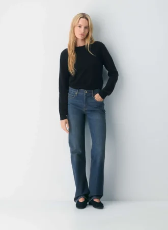 Denim Forum The ’90s Snatched Vaqueros rectos de talle medio Denim Forum The ’90s Snatched Vaqueros rectos de talle medio