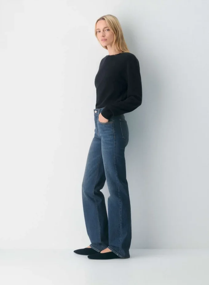 Denim Forum The ’90s Snatched Vaqueros rectos de talle medio Denim Forum The ’90s Snatched Vaqueros rectos de talle medio