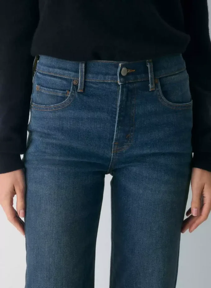 Denim Forum The ’90s Snatched Vaqueros rectos de talle medio Denim Forum The ’90s Snatched Vaqueros rectos de talle medio