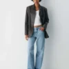 Denim Forum The Farrah Vaqueros anchos de talle bajo Denim Forum The Farrah Vaqueros anchos de talle bajo