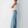Denim Forum The Farrah Vaqueros anchos de talle bajo Denim Forum The Farrah Vaqueros anchos de talle bajo