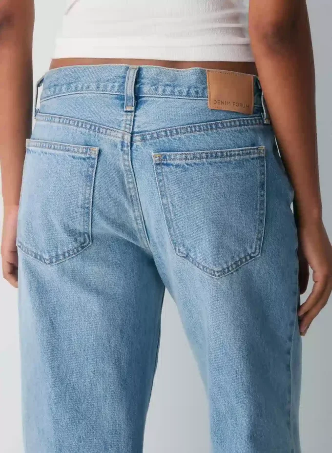 Denim Forum The Farrah Vaqueros anchos de talle bajo Denim Forum The Farrah Vaqueros anchos de talle bajo