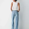 Denim Forum The Farrah Vaqueros anchos de talle bajo Denim Forum The Farrah Vaqueros anchos de talle bajo