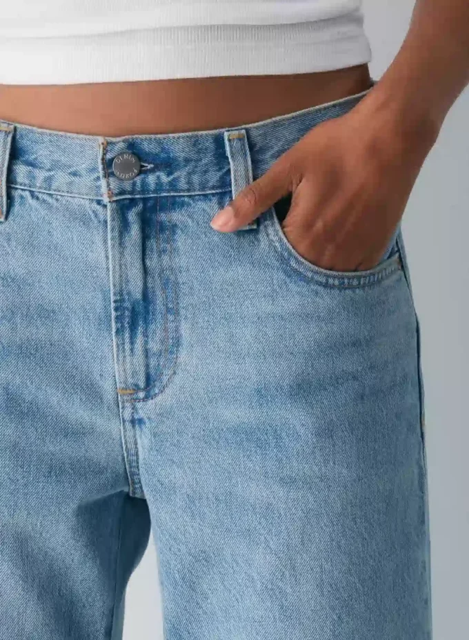 Denim Forum The Farrah Vaqueros anchos de talle bajo Denim Forum The Farrah Vaqueros anchos de talle bajo