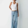 Denim Forum The Farrah Vaqueros anchos de talle bajo Denim Forum The Farrah Vaqueros anchos de talle bajo