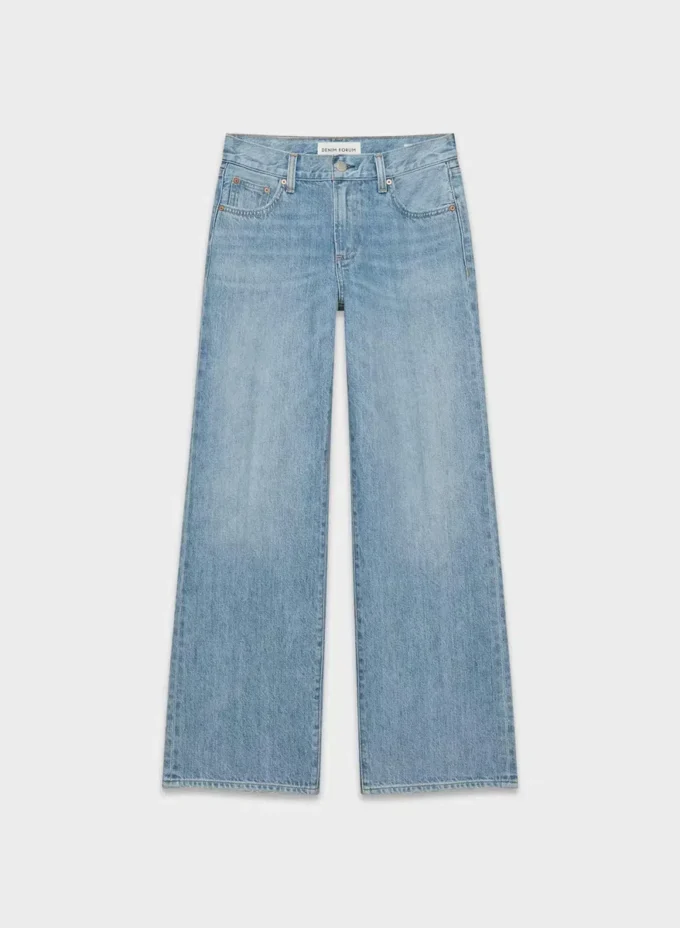 Denim Forum The Farrah Vaqueros anchos de talle bajo Denim Forum The Farrah Vaqueros anchos de talle bajo