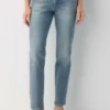 Denim Forum Tilda Vaqueros rectos de talle bajo y corte curvo Denim Forum Tilda Vaqueros rectos de talle bajo y corte curvo