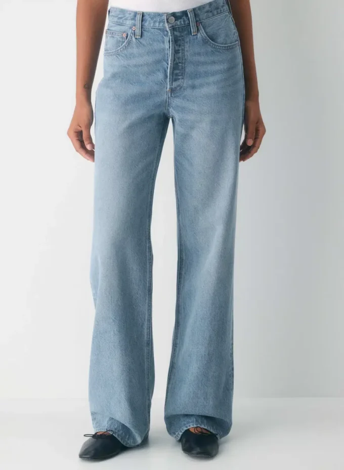 Denim Forum Vaqueros anchos de talle medio vintage de los 90 Denim Forum Vaqueros anchos de talle medio vintage de los 90