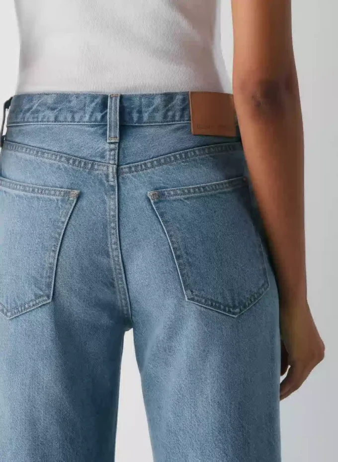 Denim Forum Vaqueros anchos de talle medio vintage de los 90 Denim Forum Vaqueros anchos de talle medio vintage de los 90