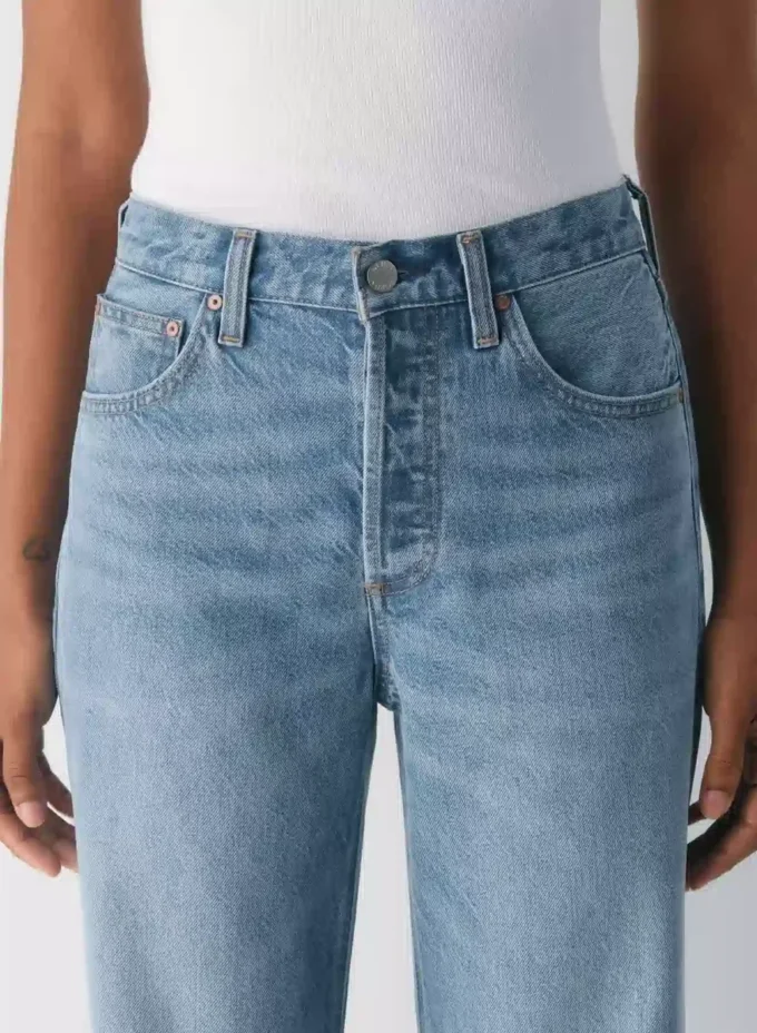 Denim Forum Vaqueros anchos de talle medio vintage de los 90 Denim Forum Vaqueros anchos de talle medio vintage de los 90