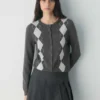 Falda micro plisada de oliva Falda micro plisada de oliva