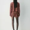 Falda pantalón de franela con volantes Falda pantalón de franela con volantes