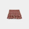 Falda pantalón de franela con volantes Falda pantalón de franela con volantes