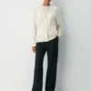 Feather Cashmere Cárdigan holgado con cuello en V
