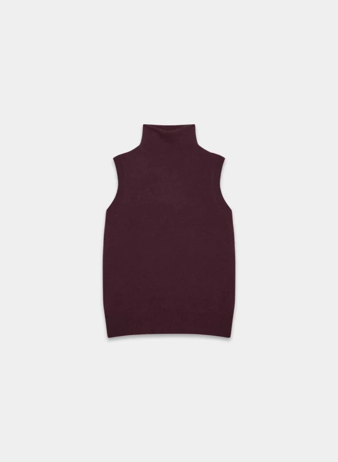 Feather Cashmere de Aritzia. Camiseta de cuello alto holgada