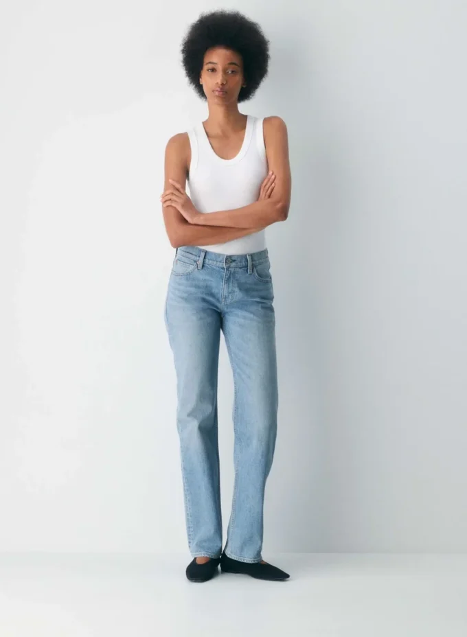 Foro sobre denim Vaqueros rectos de talle super bajo Nico Foro sobre denim Vaqueros rectos de talle super bajo Nico