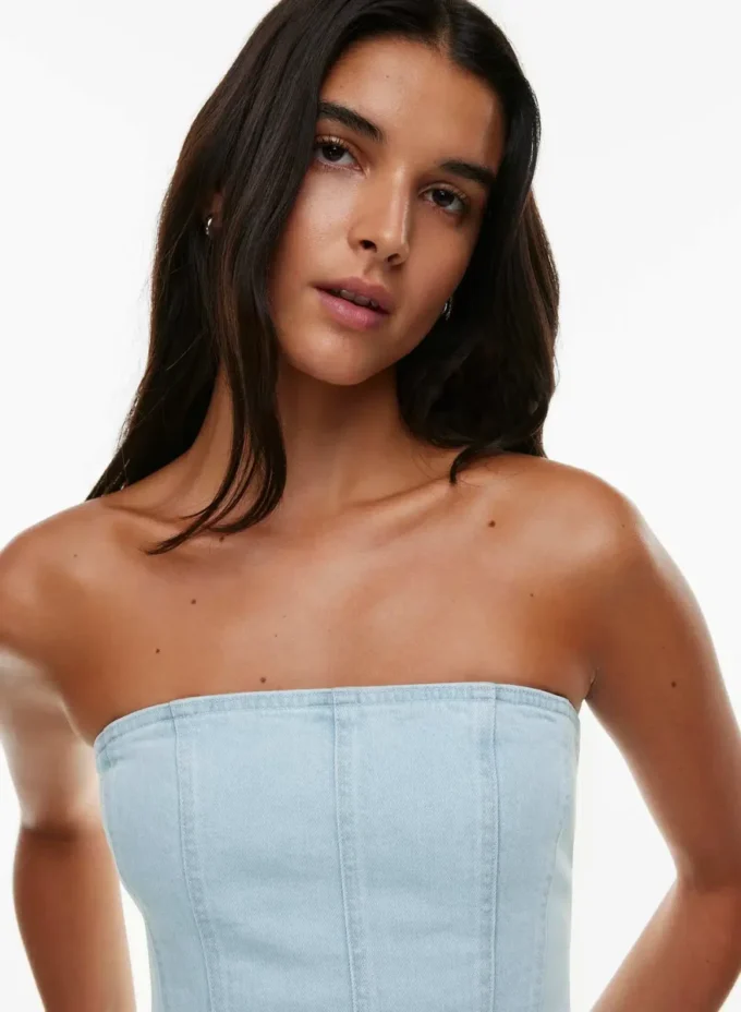 Foro sobre vaqueros Los años 90 Debbie Denim Bustier Foro sobre vaqueros Los años 90 Debbie Denim Bustier