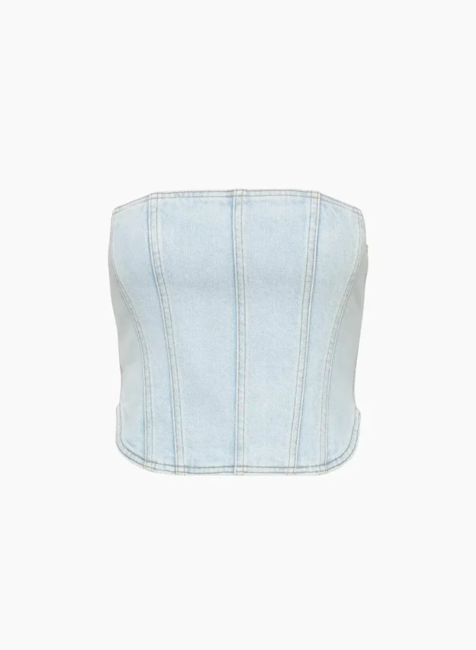Foro sobre vaqueros Los años 90 Debbie Denim Bustier Foro sobre vaqueros Los años 90 Debbie Denim Bustier