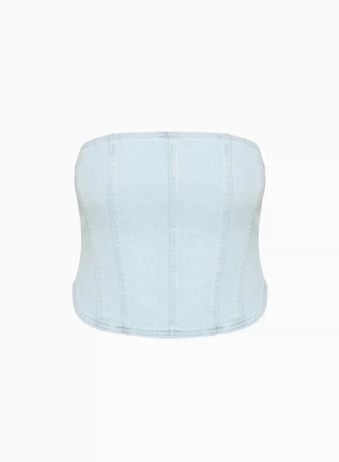 Foro sobre vaqueros Los años 90 Debbie Denim Bustier Foro sobre vaqueros Los años 90 Debbie Denim Bustier