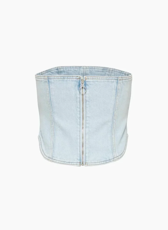 Foro sobre vaqueros Los años 90 Debbie Denim Bustier Foro sobre vaqueros Los años 90 Debbie Denim Bustier