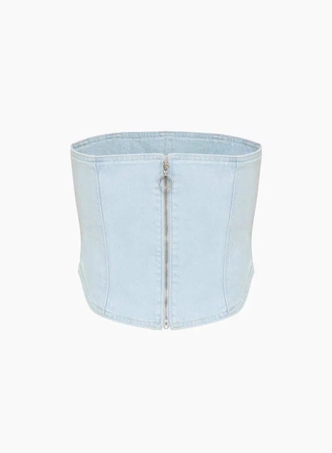 Foro sobre vaqueros Los años 90 Debbie Denim Bustier Foro sobre vaqueros Los años 90 Debbie Denim Bustier