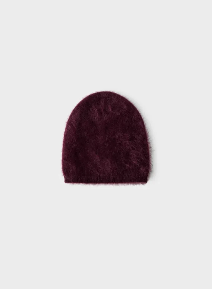 Gorro alto de cachemira cepillada