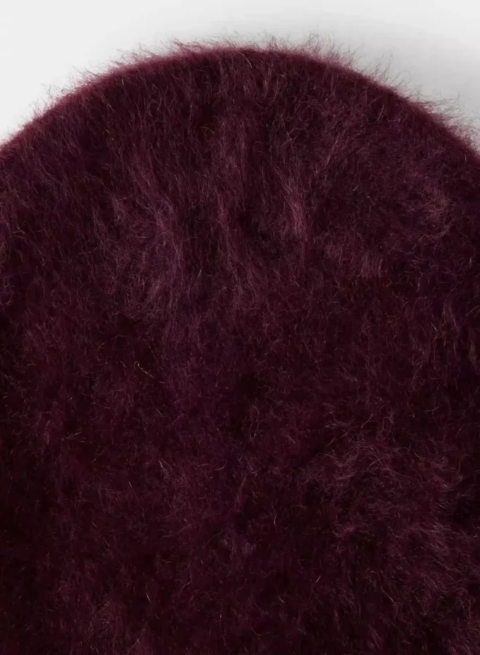Gorro alto de cachemira cepillada