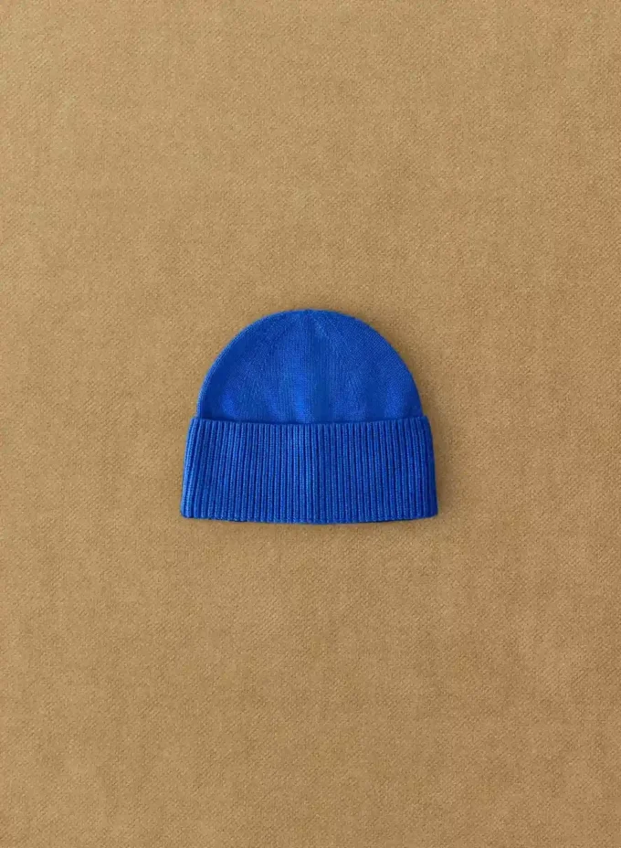 Gorro de lana merino con puños Gorro de lana merino con puños