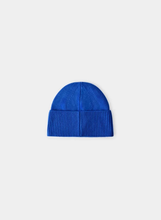 Gorro de lana merino con puños Gorro de lana merino con puños
