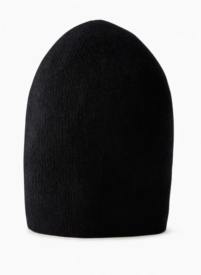 Gorro holgado de punto acanalado de cachemira Gorro holgado de punto acanalado de cachemira