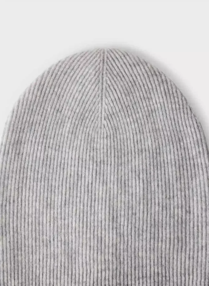 Gorro holgado de punto acanalado de cachemira Gorro holgado de punto acanalado de cachemira