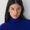 Gotham de lana merina con cuello alto