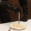 Guantes extralargos de cuero