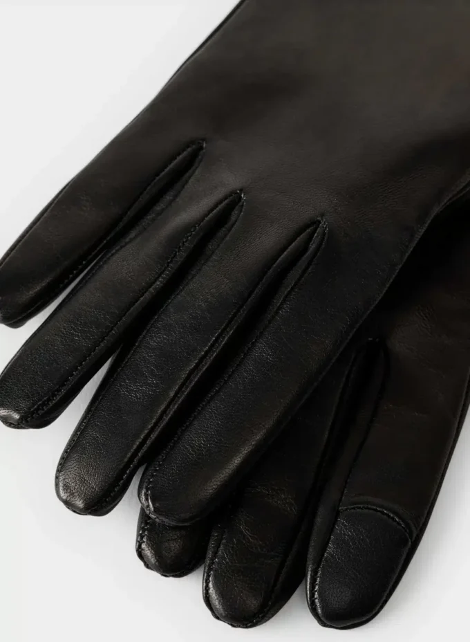 Guantes extralargos de cuero