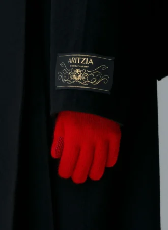 Guantes técnicos con puños de cachemira