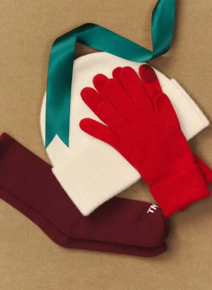 Guantes técnicos con puños de cachemira
